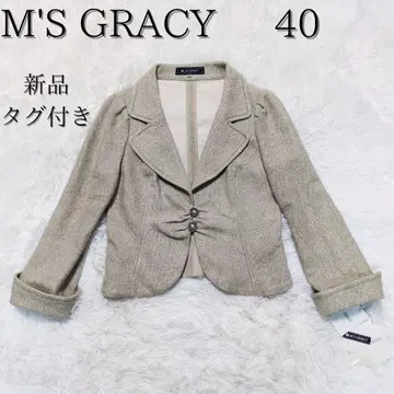 택 포함 새상품 엠즈 그레이시 테일러드 자켓 펄 버튼