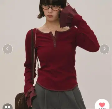 로인 누이 벨 슬리브 리브 상의