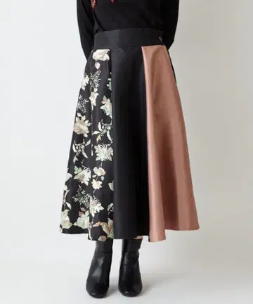 후리후 하나조노 마블 절개 스커트