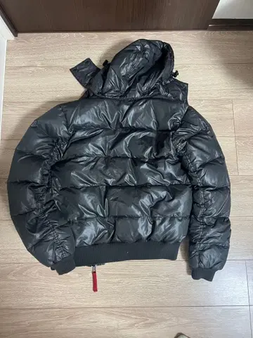 ENERGIE 에너지 다운 자켓 블랙 x 레드 안감 S 사이즈