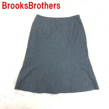 A7114 브룩스브라더스 롱 스커트 울 안감 있음 그레이 2