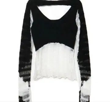 MELT THE LADY ladder knit tops 긴팔 상의