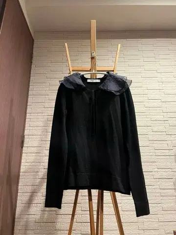 에스트네이션 카라 부착 니트