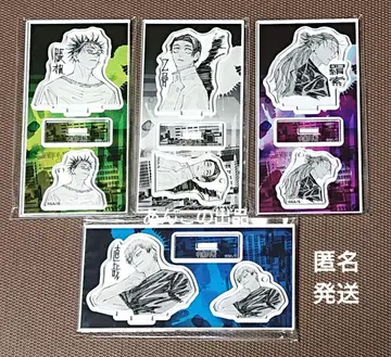 주술회전 젠인 나오야 쵸소우 오코츠 켄자쿠 아크릴 피규어&참 4점