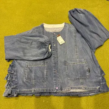 ayane 프릴 디자인 데님 자켓 38