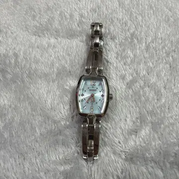 ORIENT iO 실버 아날로그 쿼츠 손목시계 솔라