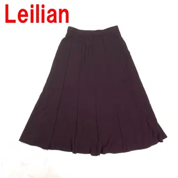 A7120 레리안 롱 스커트 플레어 안감 있음 울 보라색 11