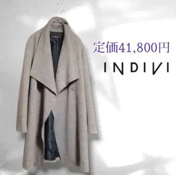 [일본제] 정가 41,800엔*INDIVI*숄카라 울 코트