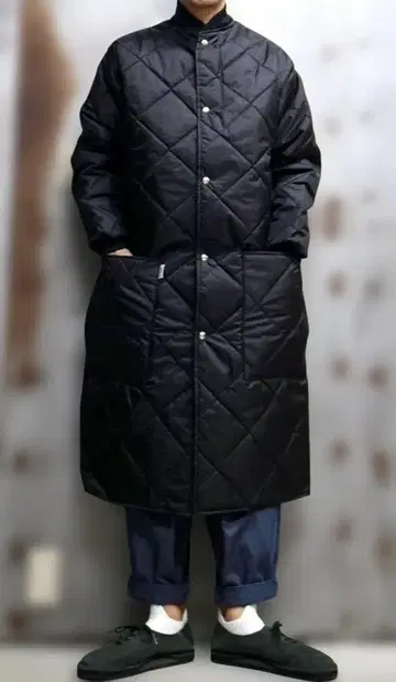 DICKSON 디크손 플록 라이너 퀼팅 코트