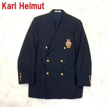 A7121 칼 헬무트 테일러드 자켓 울 반안감 네이비 M