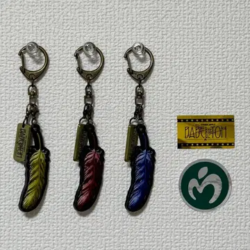 미세스 바벨 가챠 키링 B C D 은색 테이프 스티커 덤 포함