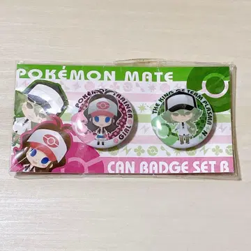 포켓몬 POKEMON MATE 여아 & N 캔뱃지 세트