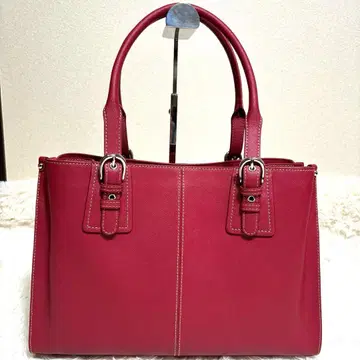 미사용 새상품 알렌느 토트백 올가죽 A4 가능 보르도