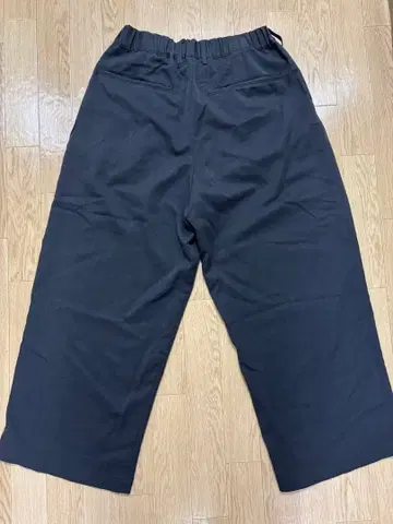 블랙 와이드 슬랙스 2턱 구제 의류