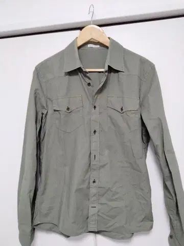 토마스 마이어 카키 긴팔 셔츠 밀리터리 셔츠 이탈리아제