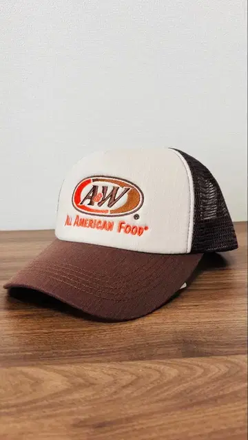 [ 미사용 새상품 ] A&W 메쉬 캡 브라운