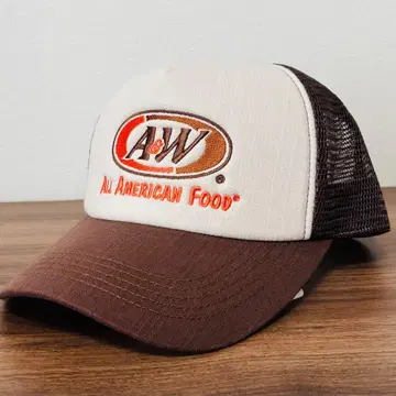 [ 미사용 새상품 ] A&W 메쉬 캡 브라운
