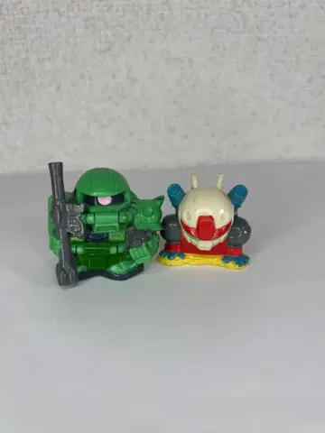 SD 건담 소프트 비닐 피규어 건지우기 손가락 인형 자쿠 건캐논 레트로