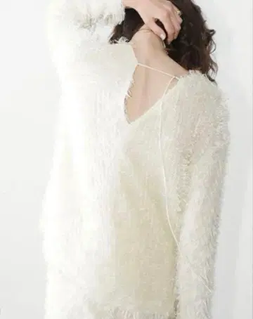 [ CLANE ] W FACE FRINGE TOPS