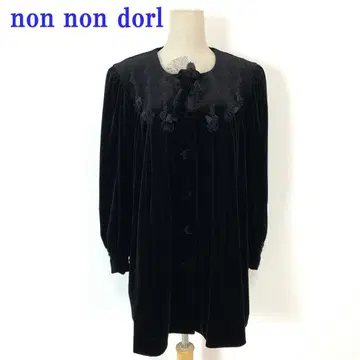 논논도르 코트 벨로아 블랙 코사지 M 상당 C4726