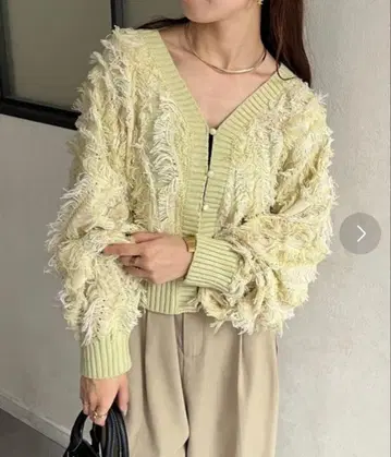 앞뒤 2WAY 프린지 숏 가디건