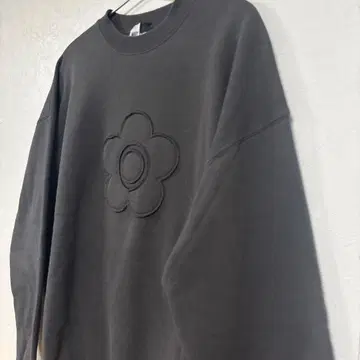 MARY QUANT x PUBLUX/데이지 모티브 맨투맨 그레이