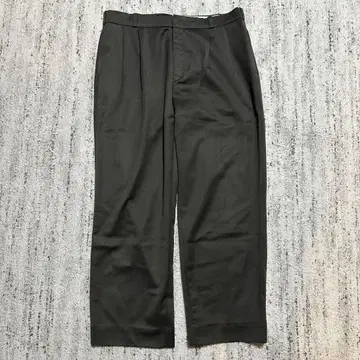 80s 투 턱 슬랙스 브라운 와이드 팬츠