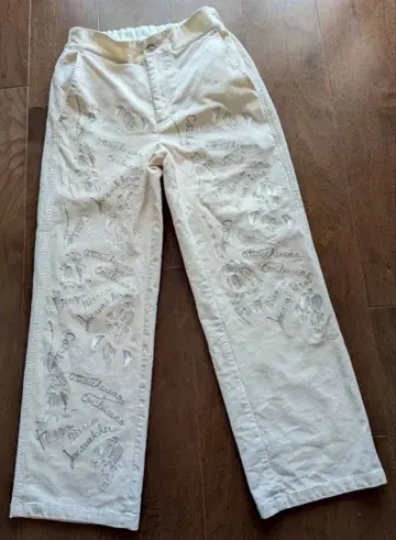 코듀로이 팬츠 pizzo bianco [ 화이트 ]