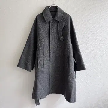 스테디셀러 H BEAUTY&YOUTH 벨티드 코트 남성용 그레이 S 롱