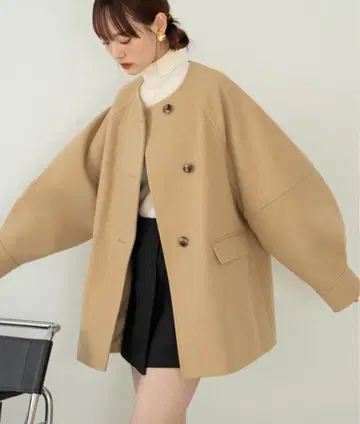 hinari 웨이브 디자인 미들 코트