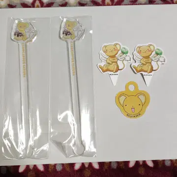 카드캡터 사쿠라 콜라보 카페 케로짱 마들러 2개 피크 3개