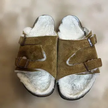 버켄스탁 취리히 시어링 샌들 26.5 가을 겨울 브라운