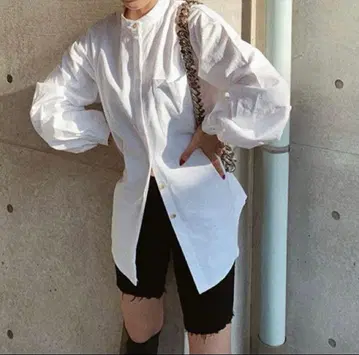 searoomlynn 마오 칼라 튜닉 셔츠