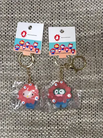 오사카 간사이 엑스포 산리오 미야쿠미야쿠 클리어 키링 키티&한교동