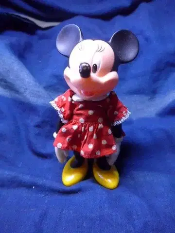 옛날 미니 마우스 피규어 물방울 패턴