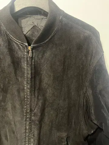 스웨이드 봄버 자켓