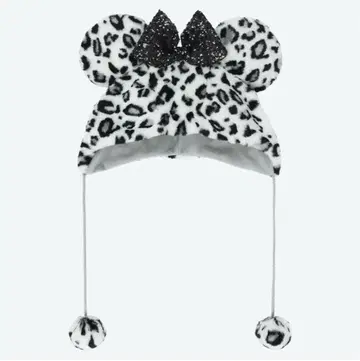 새상품 디즈니 미니 레오파드 무늬 팬캡