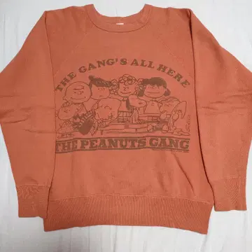 warehouse 스누피 맨투맨 오렌지