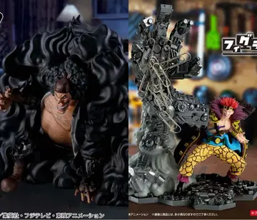 원피스 피그라이프! 검은 수염 키드 피규어 세트