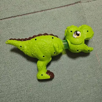 공룡형 완구 그린 컬러 소형 공기포