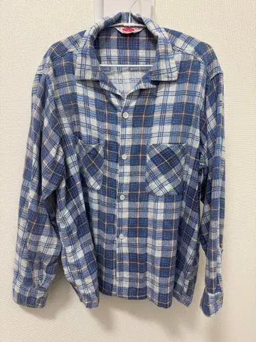 PILGRIM 체크 무늬 플란넬 셔츠 프리넬 60s 빈티지