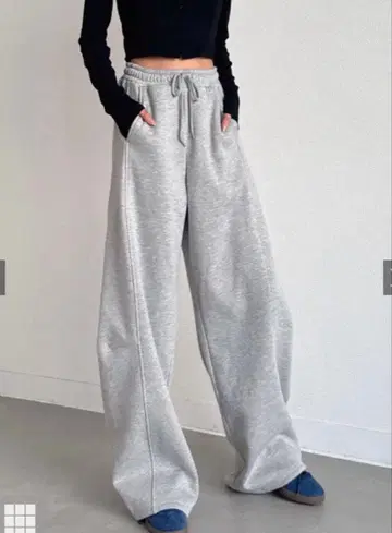 그레일 2way 커브 맨투맨 와이드 팬츠 tu1676