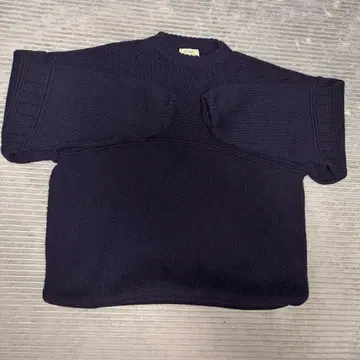 80s L.L.Bean 니트 스웨터 짧은 기장 영국제