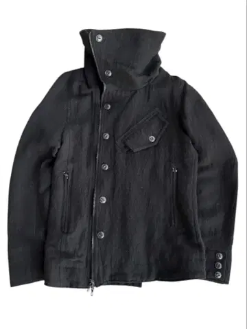 2way high neck button jacket