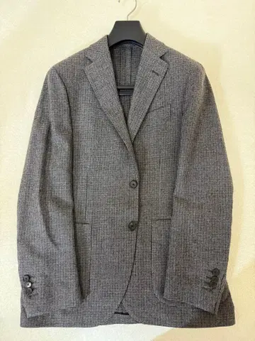LARDINI 그레이 하운드투스 테일러드 자켓