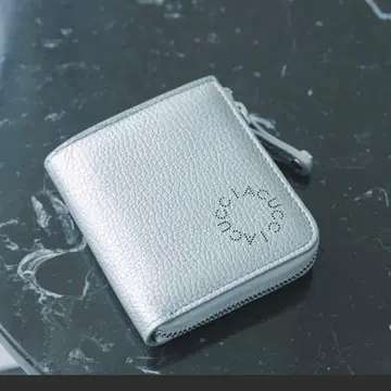이아쿠치 IACUCCI 지갑 실버 L자 지퍼