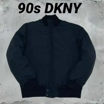 90s DKNY 빈티지 블랙 다운 충전솜 자켓 M 사이즈