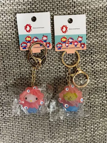 오사카 엑스포 산리오 미야쿠미야쿠 클리어 키링 키티 & 폼폼푸딩