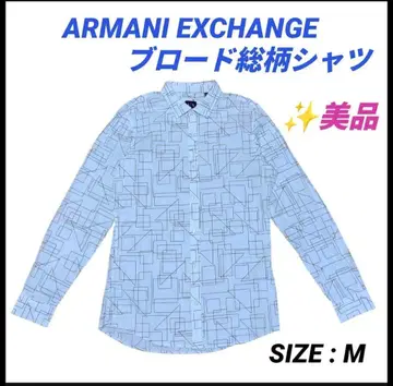 아르마니 익스체인지 ARMANI EXCHANGE 브로드 올 패턴 셔츠 M