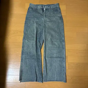 배기 데님 컷오프